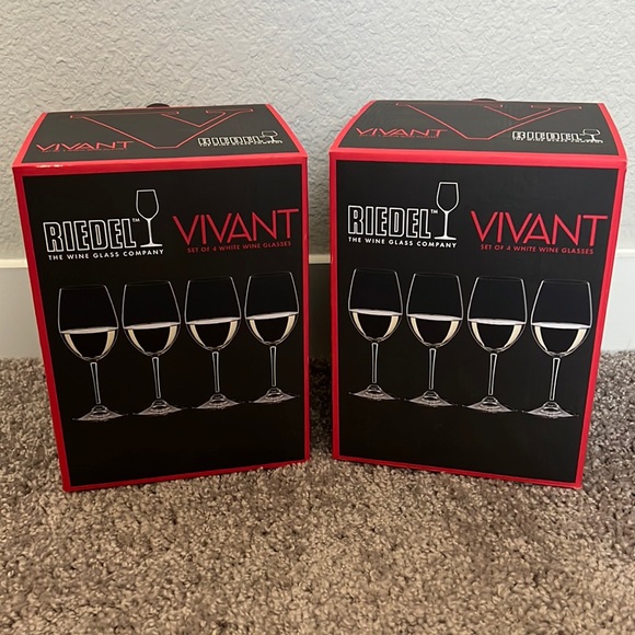 Riedel Dining Riedel Vivant Set Of 8 Stemmed White Wine Glasses Poshmark